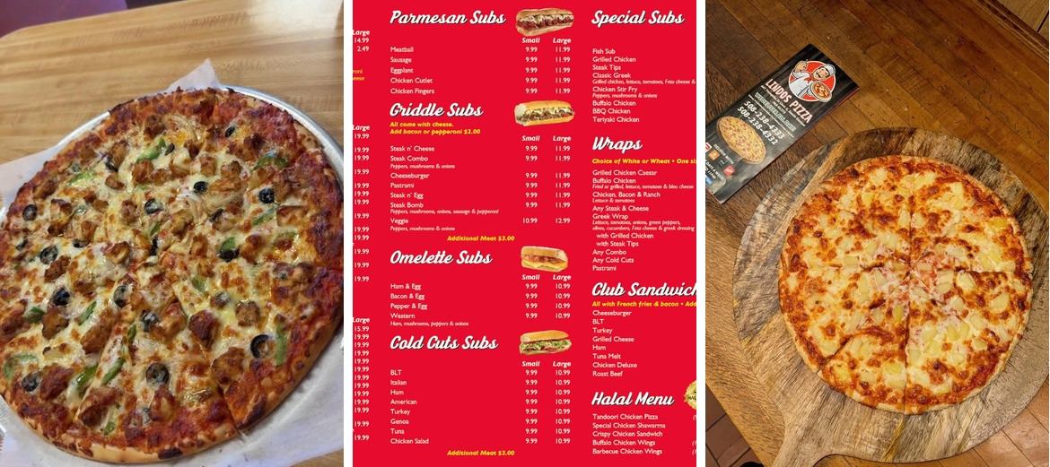 Royal Pizza II Menu
